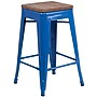 Flash Furniture Lily Industrial Metal Counter Height Stool without Back, Blue (CH3132024BLW)~#|#~sp152800566_sc7
