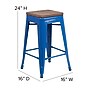 Flash Furniture Lily Industrial Metal Counter Height Stool without Back, Blue (CH3132024BLW)~#|#~sp152800589_sc7
