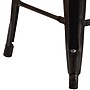 Flash Furniture Lily Industrial Metal Counter Height Stool without Back, Black-Antique Gold (CH3132024BQW)~#|#~sp152800728_sc7