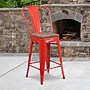 Flash Furniture Lily Contemporary Metal Vertical Back Counter Height Stool, Red (CH3132024GBREDW)~#|#~sp152800783_sc7