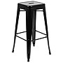 Flash Furniture Cierra Industrial Metal Indoor Bar Stool without Back, Black, 4-Pieces/Pack (4ET3132030BKR)~#|#~sp152801111_sc7