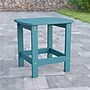 Flash Furniture Charlestown All-Weather Poly Resin Adirondack Side Table, Teal (JJT14001TL)~#|#~sp152801257_sc7