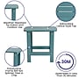 Flash Furniture Charlestown All-Weather Poly Resin Adirondack Side Table, Teal (JJT14001TL)~#|#~sp152801263_sc7