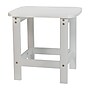 Flash Furniture Charlestown All-Weather Poly Resin Adirondack Side Table, White (JJT14001WH)~#|#~sp152801281_sc7