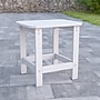 Flash Furniture Charlestown All-Weather Poly Resin Adirondack Side Table, White (JJT14001WH)~#|#~sp152801284_sc7