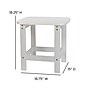 Flash Furniture Charlestown All-Weather Poly Resin Adirondack Side Table, White (JJT14001WH)~#|#~sp152801295_sc7