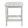 Flash Furniture Charlestown All-Weather Poly Resin Adirondack Side Table, White (JJT14001WH)~#|#~sp152801298_sc7