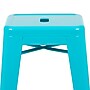 Flash Furniture Cierra Industrial Metal Indoor Bar Stool without Back, Teal, 4-Pieces/Pack (4ET3132030TLR)~#|#~sp152801299_sc7