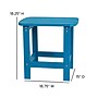 Flash Furniture Charlestown All-Weather Poly Resin Adirondack Side Table, Blue (JJT14001BLU)~#|#~sp152801322_sc7