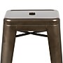 Flash Furniture Cierra Industrial Metal Indoor Bar Stool without Back, Gun Metal Gray, 4-Pieces/Pack (4ET3132030GNR)~#|#~sp152801389_sc7