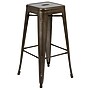 Flash Furniture Cierra Industrial Metal Indoor Bar Stool without Back, Gun Metal Gray, 4-Pieces/Pack (4ET3132030GNR)~#|#~sp152801392_sc7