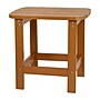 Flash Furniture Charlestown All-Weather Poly Resin Adirondack Side Table, Teak (JJT14001TEAK)~#|#~sp152801412_sc7