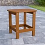 Flash Furniture Charlestown All-Weather Poly Resin Adirondack Side Table, Teak (JJT14001TEAK)~#|#~sp152801414_sc7
