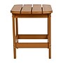 Flash Furniture Charlestown All-Weather Poly Resin Adirondack Side Table, Teak (JJT14001TEAK)~#|#~sp152801422_sc7