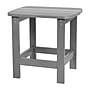 Flash Furniture Charlestown All-Weather Poly Resin Adirondack Side Table, Gray (JJT14001GY)~#|#~sp152801438_sc7