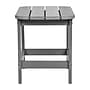 Flash Furniture Charlestown All-Weather Poly Resin Adirondack Side Table, Gray (JJT14001GY)~#|#~sp152801448_sc7