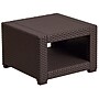 Flash Furniture Seneca Faux Rattan End Table, Chocolate Brown (DADSF1S)~#|#~sp152801613_sc7