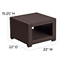 Flash Furniture Seneca Faux Rattan End Table, Chocolate Brown (DADSF1S)~#|#~sp152801617_sc7