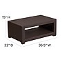 Flash Furniture Seneca Faux Rattan Coffee Table, Chocolate Brown (DADSF1R)~#|#~sp152801649_sc7