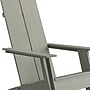 Flash Furniture Sawyer All-Weather Poly Resin Wood Adirondack Chairs, Gray, 4/Pack (4JJC14509GY)~#|#~sp152801703_sc7