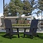 Flash Furniture Sawyer All-Weather Poly Resin Wood Adirondack Chairs, Black, 2/Pack (2JJC14509BK)~#|#~sp152801775_sc7