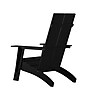 Flash Furniture Sawyer All-Weather Poly Resin Wood Adirondack Chairs, Black, 2/Pack (2JJC14509BK)~#|#~sp152801785_sc7