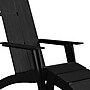 Flash Furniture Sawyer All-Weather Poly Resin Wood Adirondack Chair with Foot Rest, Black, 2/Set (JJC1450914309BK)~#|#~sp152801912_sc7