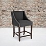 Flash Furniture Carmel Series Transitional Fabric Counter Height Stool, Charcoal (CH18202024BKF)~#|#~sp152802113_sc7