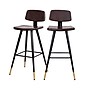 Flash Furniture Kora LeatherSoft Barstool, Brown, 2-Pieces (AYS02BR)~#|#~sp152802186_sc7