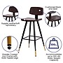 Flash Furniture Kora LeatherSoft Barstool, Brown, 2-Pieces (AYS02BR)~#|#~sp152802212_sc7