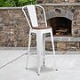 Flash Furniture Lily Contemporary Metal Vertical Back Barstool, White, 4-Pieces/Pack (4CH3132030GBWHW)~#|#~sp152802410_sc7