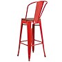 Flash Furniture Lily Contemporary Metal Vertical Back Barstool, Red, 4-Pieces/Pack (4CH3132030GBRDW)~#|#~sp152802549_sc7