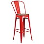 Flash Furniture Lily Contemporary Metal Vertical Back Barstool, Red, 4-Pieces/Pack (4CH3132030GBRDW)~#|#~sp152802554_sc7