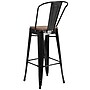 Flash Furniture Lily Contemporary Metal Vertical Back Barstool, Black, 4-Pieces/Pack (4CH3132030GBBKW)~#|#~sp152802604_sc7