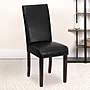 Flash Furniture Contemporary LeatherSoft Parsons Dining Chair, Black, 2/Pack (2BT350BKLEA023)~#|#~sp152802729_sc7