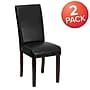 Flash Furniture Contemporary LeatherSoft Parsons Dining Chair, Black, 2/Pack (2BT350BKLEA023)~#|#~sp152802733_sc7