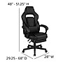 Flash Furniture X40 LeatherSoft Ergonomic Racing Gaming Chair, Black (CH00288BKBK)~#|#~sp152802765_sc7
