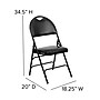 Flash Furniture HERCULES Series Vinyl/Metal Folding Chair, Black, 2/Pack (2HAMC705AV3BK)~#|#~sp152802816_sc7