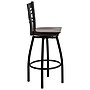 Flash Furniture HERCULES Series Traditional Metal X-Back Barstool, Black/Walnut Wood Seat, 2-Pieces/Pack (2XU6F8BXSWVWAW)~#|#~sp152802842_sc7