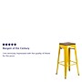 Flash Furniture Lily Industrial Metal Barstool without Back, Yellow (CH3132030YLW)~#|#~sp152802904_sc7