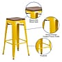 Flash Furniture Lily Industrial Metal Barstool without Back, Yellow (CH3132030YLW)~#|#~sp152802908_sc7