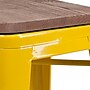 Flash Furniture Lily Industrial Metal Barstool without Back, Yellow (CH3132030YLW)~#|#~sp152802914_sc7