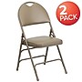 Flash Furniture HERCULES Series Vinyl/Metal Folding Chair, Beige, 2/Pack (2HAMC705AV3BGE)~#|#~sp152802928_sc7