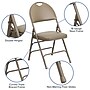 Flash Furniture HERCULES Series Vinyl/Metal Folding Chair, Beige, 2/Pack (2HAMC705AV3BGE)~#|#~sp152802935_sc7