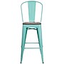 Flash Furniture Cindy Contemporary Metal Vertical Back Barstool, Mint Green (ET353430MINTW)~#|#~sp152802964_sc7
