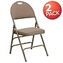 Flash Furniture HERCULES Series Fabric/Metal Folding Chair, Beige, 2/Pack (2HAMC705AF3BGE)~#|#~sp152803005_sc7