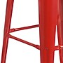 Flash Furniture Lily Industrial Metal Barstool without Back, Red (CH3132030REDW)~#|#~sp152803097_sc7