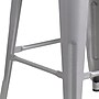 Flash Furniture Lily Industrial Metal Barstool without Back, Silver (CH3132030SILW)~#|#~sp152803228_sc7