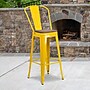 Flash Furniture Lily Contemporary Metal Vertical Back Barstool, Yellow (CH3132030GBYLW)~#|#~sp152803232_sc7