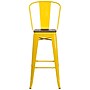 Flash Furniture Lily Contemporary Metal Vertical Back Barstool, Yellow (CH3132030GBYLW)~#|#~sp152803240_sc7